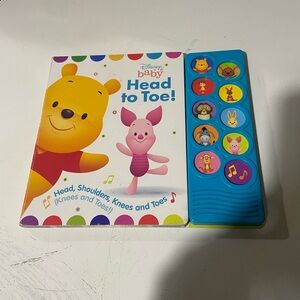 Disney Baby Head to Toe Musical Book - Yellow and Blue